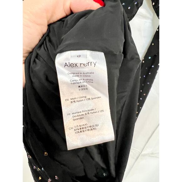 NWOT Alex Perry Embellished Cutout Bodycon Minidress & Leggings Black 8 UK /US 4 - Picture 7 of 12